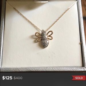 Diamond bee necklace from Macy’s